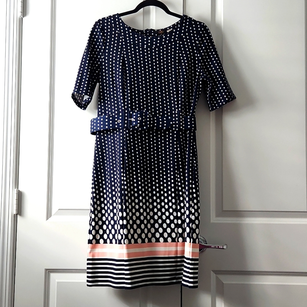 I LE New York Polka Dot Dress Size 10